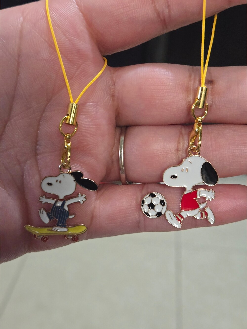 Peanuts: Snoopy Bag, Phone Charm, Keychain - Soccer Or Skate Design
